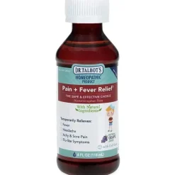 Nuby - 4 Oz homeopático Dr Talbots dor e alívio da febre