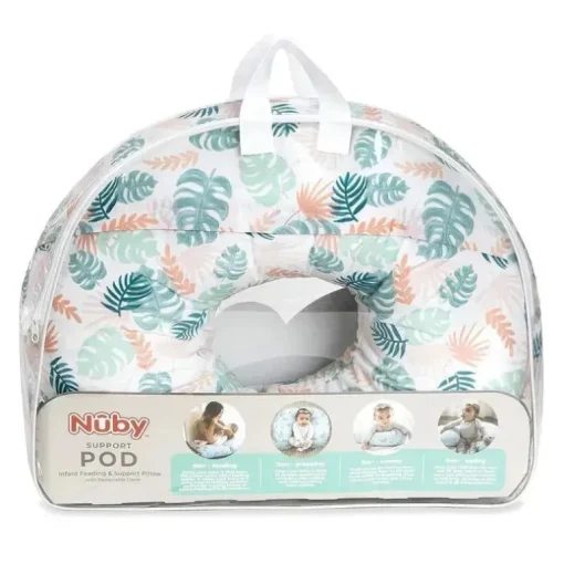 Nuby - Almofada de apoio para bebês e amamentação do Dr. Talbot | Tropical