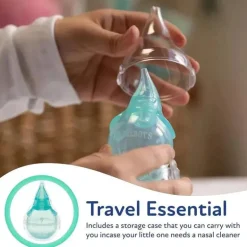 Nuby - Aspirador Nasal Elefante Com Estojo Higiênico