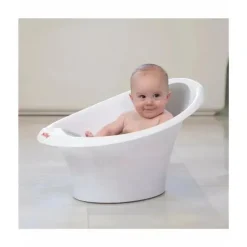 Nuby - Banheira compacta do Dr. Talbot com copo para enxágue, cinza