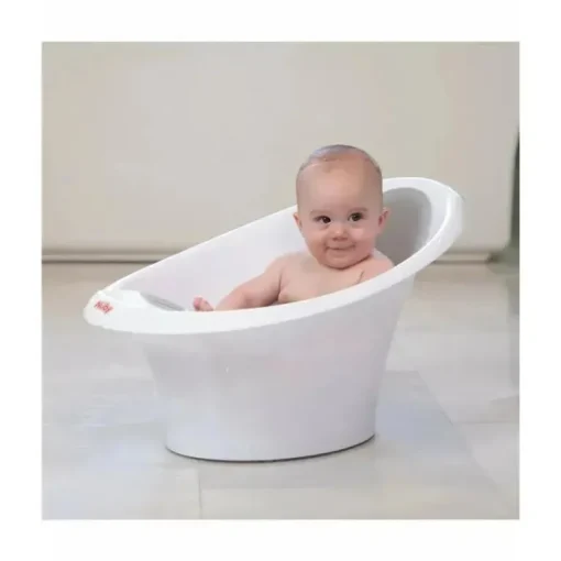 Nuby - Banheira compacta do Dr. Talbot com copo para enxágue, cinza