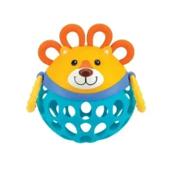 Nuby - brinquedo de chocalho animal Silly Shakers, leão