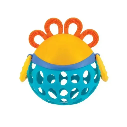 Nuby - brinquedo de chocalho animal Silly Shakers, leão