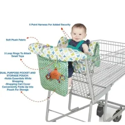 Nuby - Carrinho de compras N/ Capa de cadeira alta