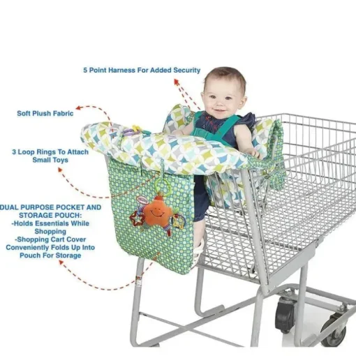 Nuby - Carrinho de compras N/ Capa de cadeira alta