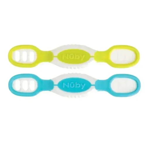 Nuby - Colheres Nuby Dip &amp; Scoop, 2 unidades, neutras