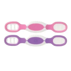 Nuby - Colheres Nuby Dip &amp; Scoop, 2 unidades, menina