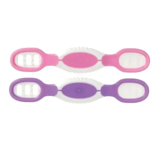 Nuby - Colheres Nuby Dip &amp; Scoop, 2 unidades, menina