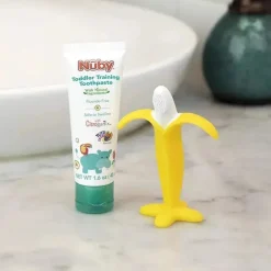 Nuby - Combinação de pasta de dente infantil Dr. Talbot's Banana Brush