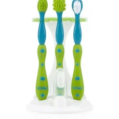 Nuby - Dr Talbots 4 Pc Conjunto de Cuidados de Dentes e Gengivas, Aqua/Verde