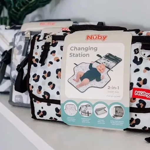 Nuby - Dr Talbots Clássico Trocador com Estampa de Leopardo, Com Estojo