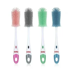 Nuby - Escova para garrafas de silicone, estojo misto