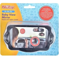 Nuby - Espelho do banco traseiro plano preto