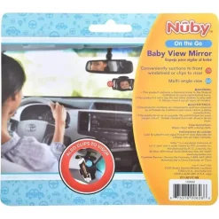 Nuby - Espelho do banco traseiro plano preto