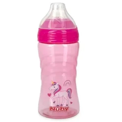Nuby - Garrafa esportiva Sip-It Sport com bico macio, unicórnio