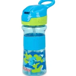 Nuby - Garrafa Flip-It Reflex, Aqua Camo