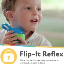 Nuby - Garrafa Flip-It Reflex, Aqua Camo