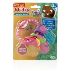 Nuby - Ice Gel Teether Keys Rosa