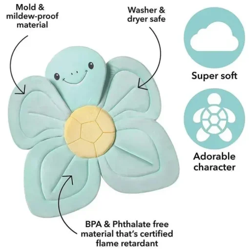 Nuby - Inserção de pia de banho de bebê tartaruga de banho