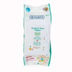 Nuby - Lenços umedecidos totalmente naturais para bebês e gengivas 48 ct