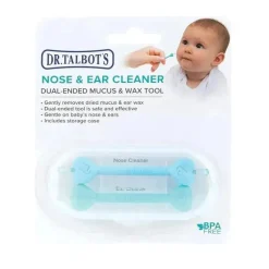Nuby - Limpador de ouvido e nariz 2Pk com estojo, menino