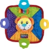 Nuby - Manta de dentição com cabeça de leão e urso de silicone