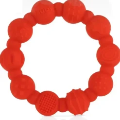 Nuby - mordedor de anel de silicone 2Pk, cores sortidas