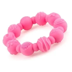 Nuby - mordedor de anel de silicone 2Pk, cores sortidas