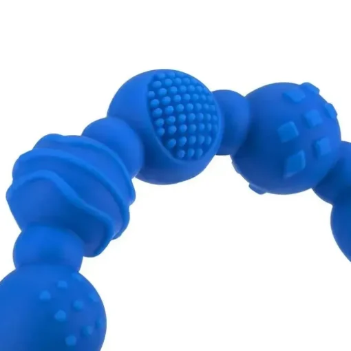 Nuby - mordedor de anel de silicone 2Pk, cores sortidas