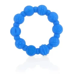 Nuby - mordedor de anel de silicone 2Pk, cores sortidas
