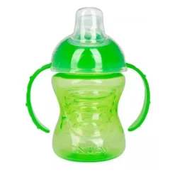 Nuby - No Spill Super Spout Trainer Cup 8 Oz, Verde Brilhante