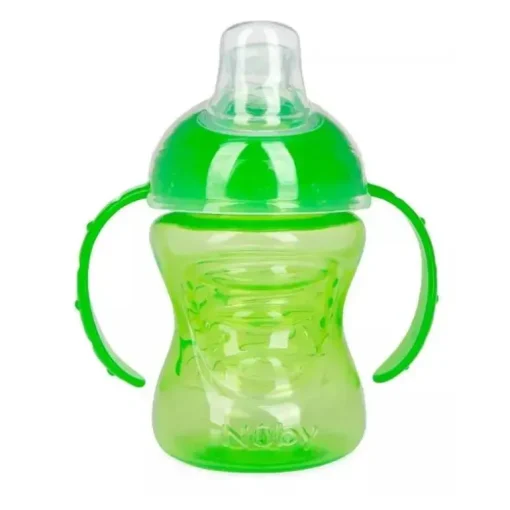 Nuby - No Spill Super Spout Trainer Cup 8 Oz, Verde Brilhante