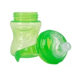 Nuby - No Spill Super Spout Trainer Cup 8 Oz, Verde Brilhante