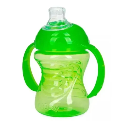 Nuby - No Spill Super Spout Trainer Cup 8 Oz, Verde Brilhante