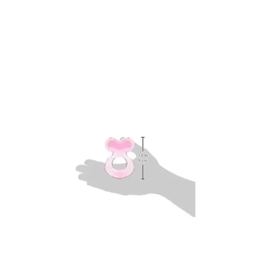 Nuby - Passo 1 Mordedor de Silicone Macio, Rosa