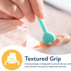 Nuby - 2Pk limpador de orelhas e nariz para bebês com estojo