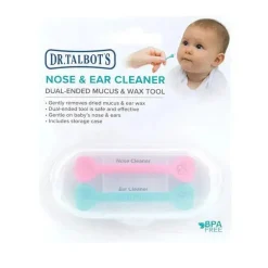 Nuby - 2Pk limpador de orelhas e nariz para bebês com estojo