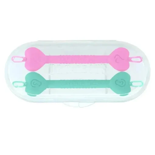 Nuby - 2Pk limpador de orelhas e nariz para bebês com estojo