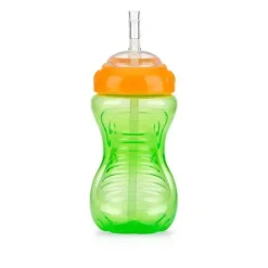 Nuby - 1Pk 10Oz Ns Flexi Straw Cup, cores sortidas