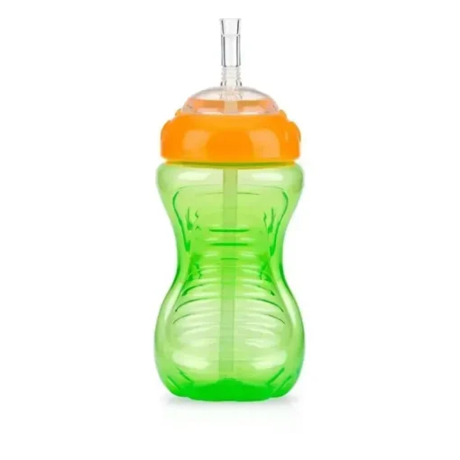 Nuby - 1Pk 10Oz Ns Flexi Straw Cup, cores sortidas