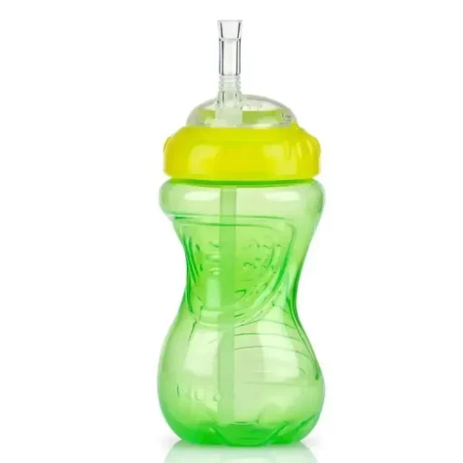 Nuby - 1Pk 10Oz Ns Flexi Straw Cup, cores sortidas