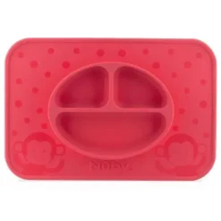 Nuby - Placema de alimentação seccionado de silicone, cores sortidas