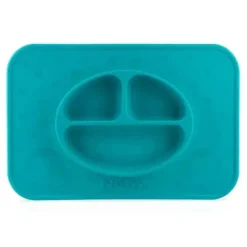 Nuby - Placema de alimentação seccionado de silicone, cores sortidas
