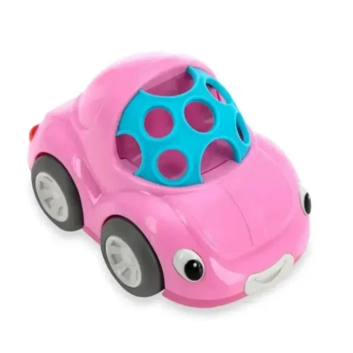 Nuby - Rattle Pals, carro rosa