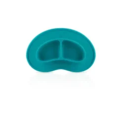 Nuby - Tapete de alimentação de silicone seccionado, Aqua