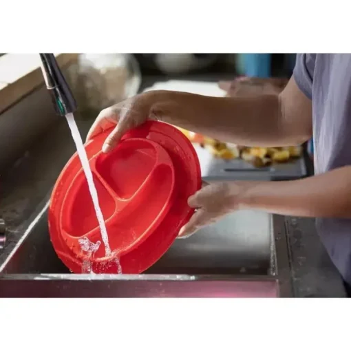 Nuby - Tapete de alimentação de silicone seccionado ovular