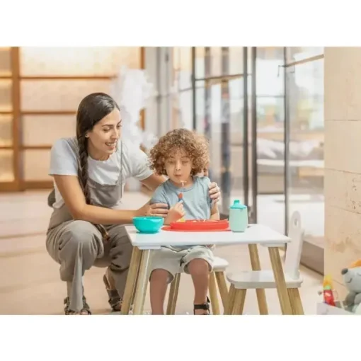 Nuby - Tapete de alimentação de silicone seccionado ovular