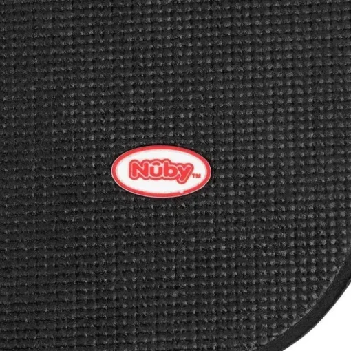 Nuby - Tapete de proteção para assento de carro infantil On The Go em preto