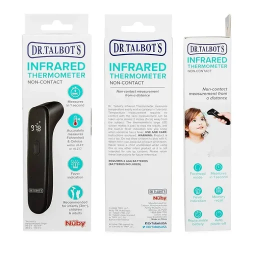 Nuby - Termômetro infravermelho sem contato Dr. Talbot, preto