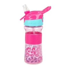 Nuby - Thirsty Kids 12 Oz Flip-It Reflex Refletor Copo com Bico Macio, Rosa